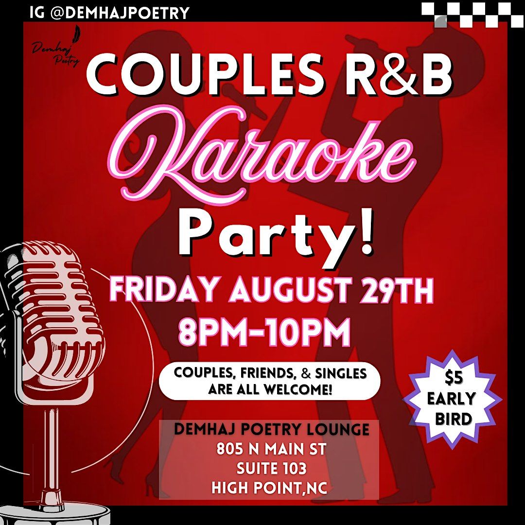 Couples R&B Karaoke Party!, 29 August | Event in High Point | AllEvents