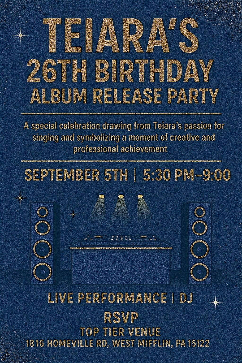 Teiara Lynn’s Album Release Party, 5 September | Event in West Mifflin | AllEvents