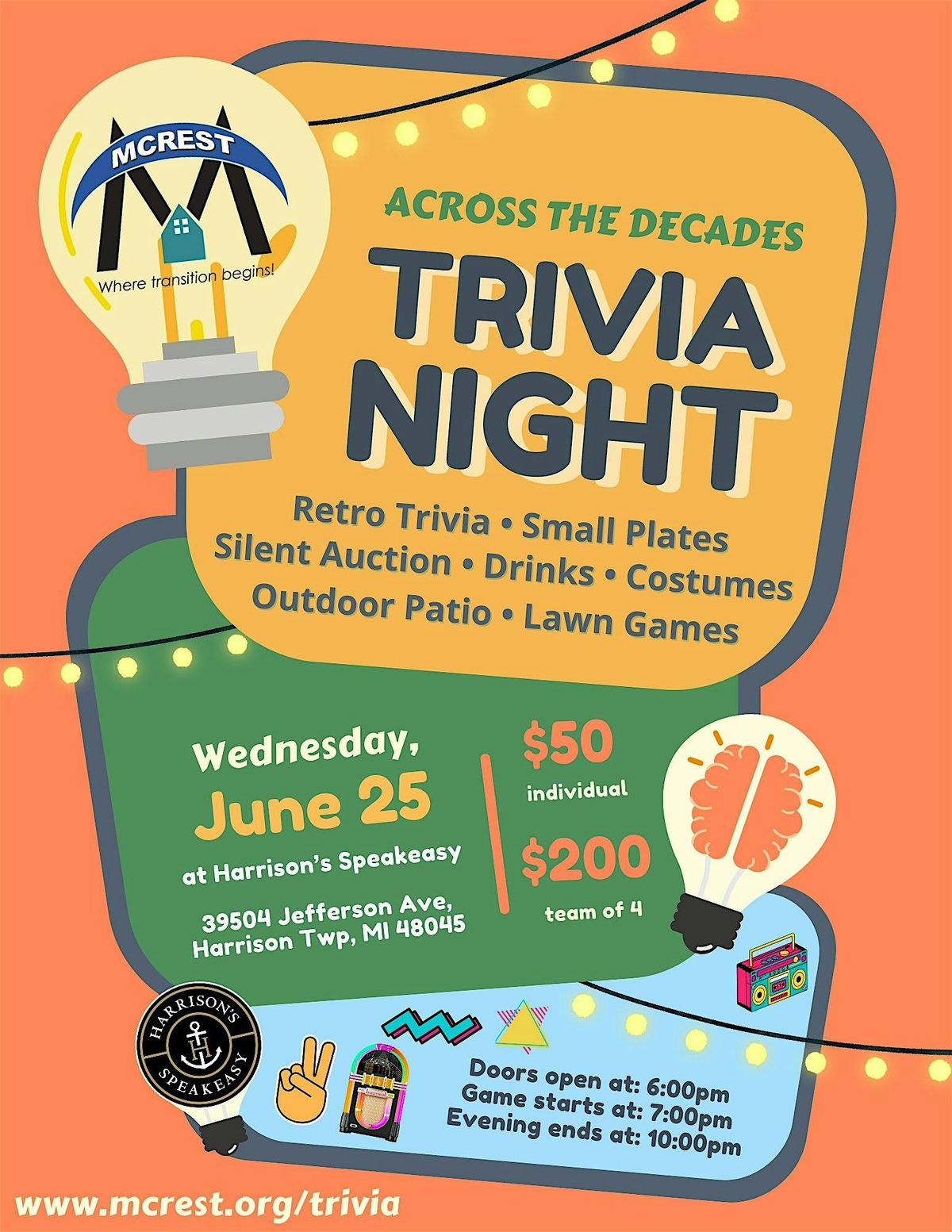 Across the Decades: Trivia Night, 25 June | Event in Harrison Twp | AllEvents