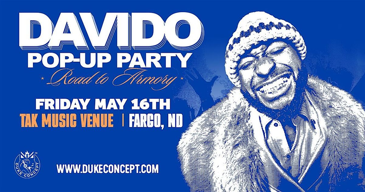 DAVIDO POP-UP PARTY FARGO - Road to Armory | Event in Dilworth | AllEvents