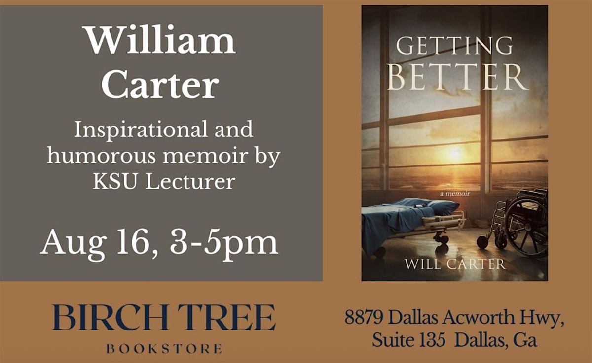 Author Event & Book Signing with William Carter at Birch Tree Bookstore, 16 August | Event in Dallas | AllEvents