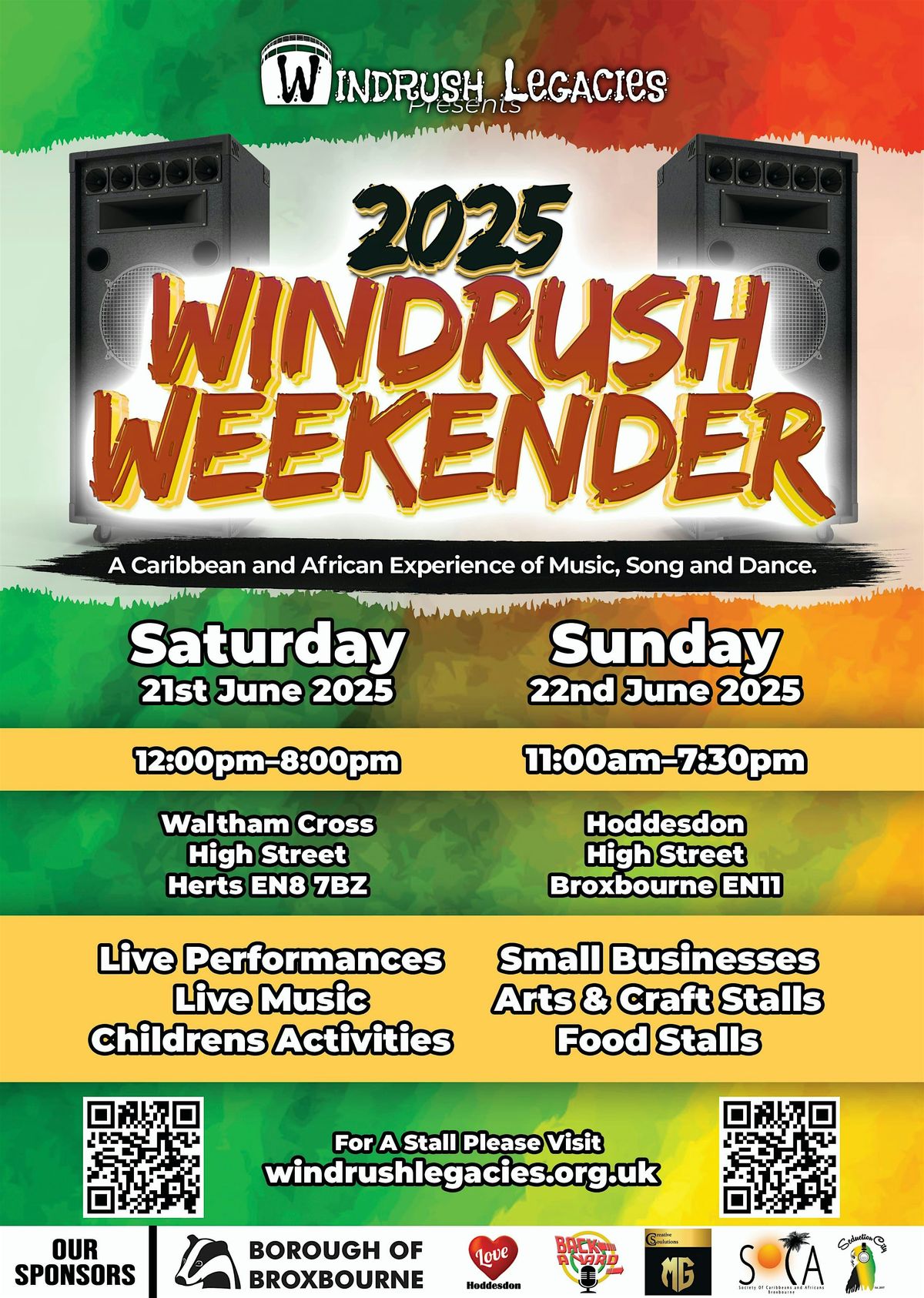 The Windrush Weekender 2025, 21 June | Event in Waltham Cross | AllEvents