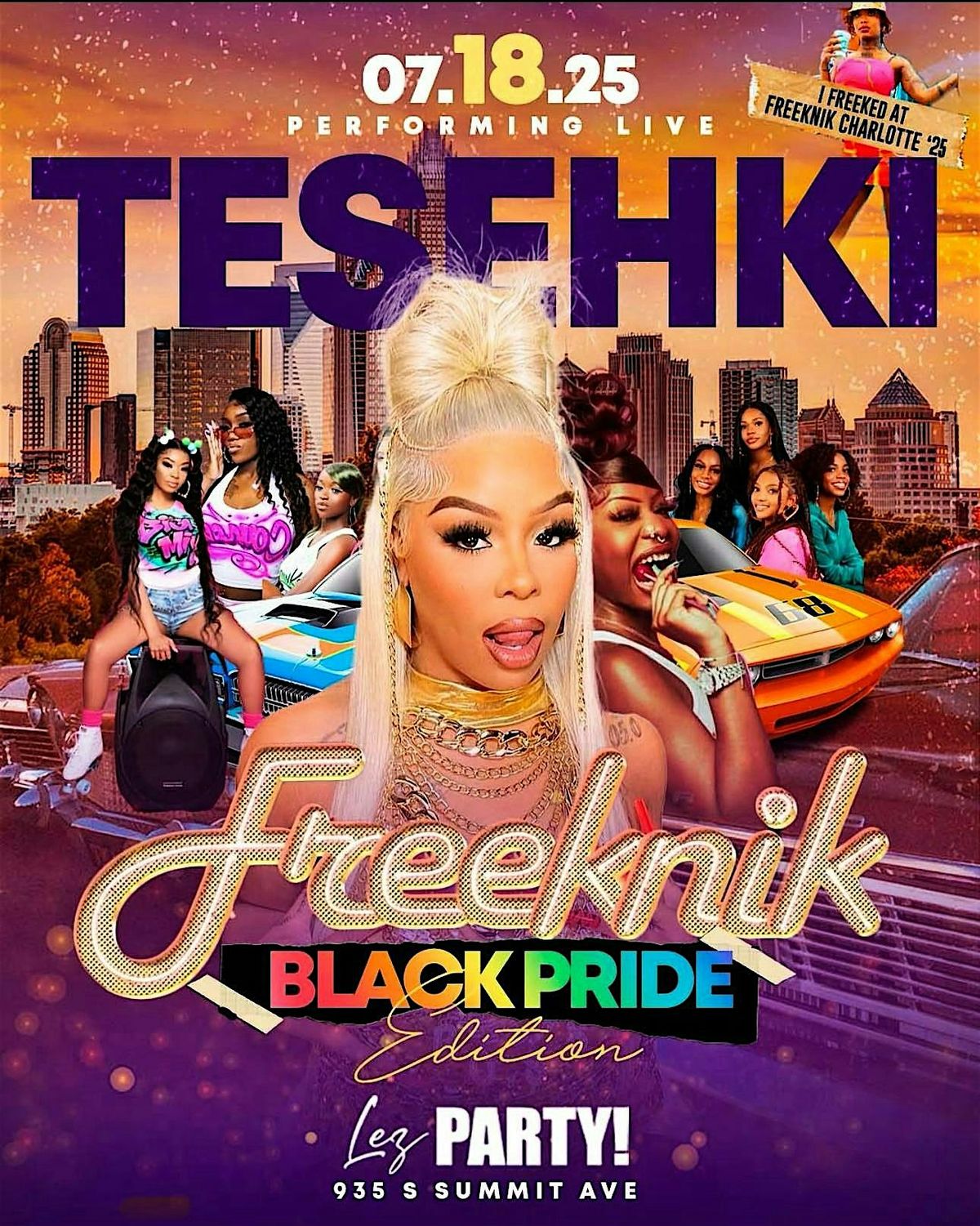 Pride FreekNik: Hosted by Tesehki!, 18 July | Event in Charlotte | AllEvents