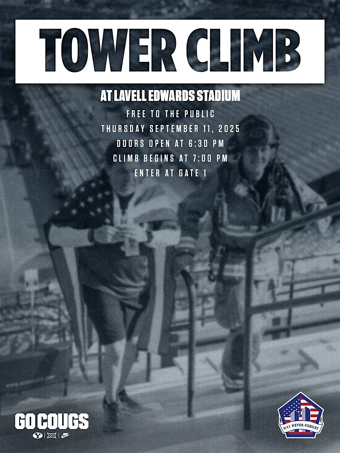 9/11 Tower Climb at LaVell Edwards Stadium, 11 September | Event in Provo | AllEvents