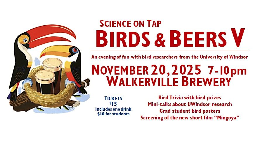 Birds and Beers V, 20 November | Event in Windsor | AllEvents