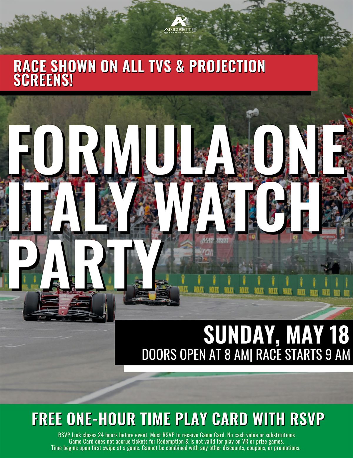 The Colony  Formula 1 Italy Watch Party, 18 May | Event in The Colony | AllEvents