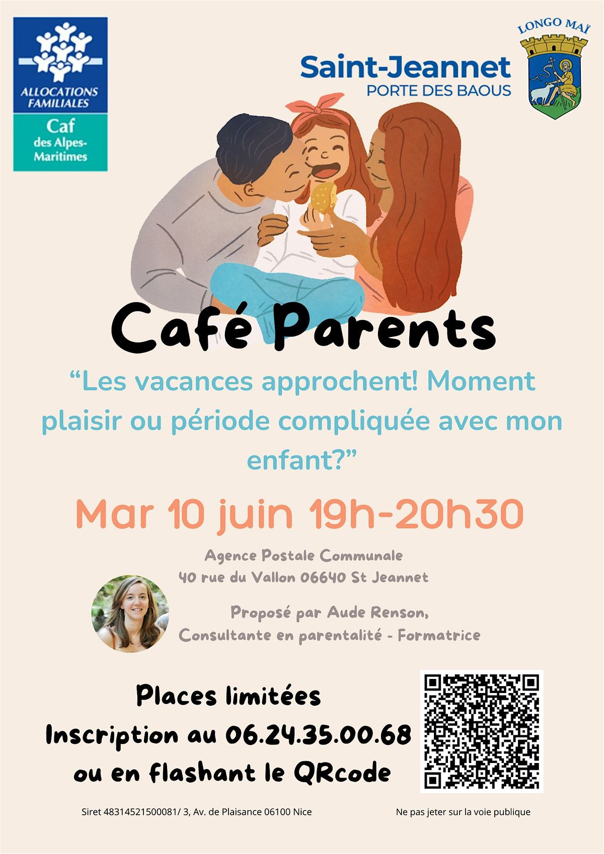 “Les vacances approchent! Moment plaisir/période compliquée avec mon enfant, 10 June | Event in Saint-Jeannet