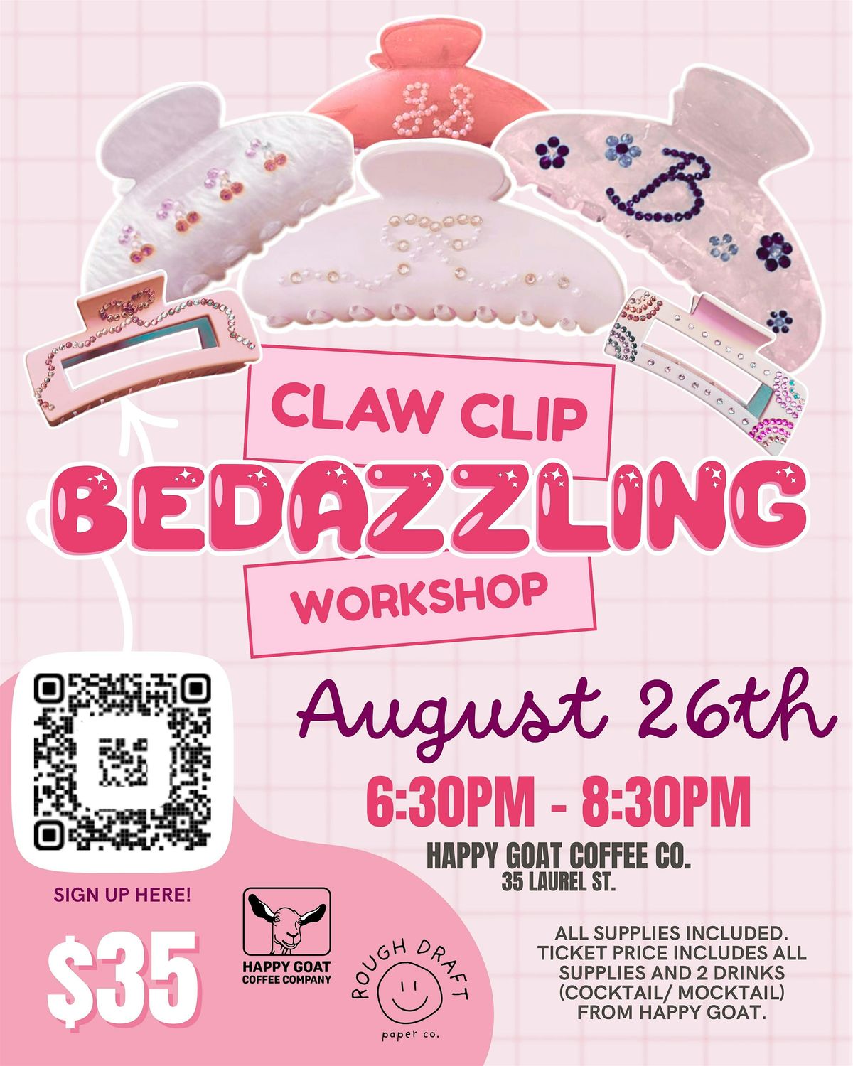 Claw Clip Bedazzling Workshop, 26 August | Event in Ottawa | AllEvents