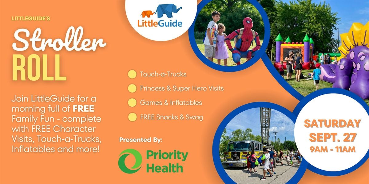 FREE LittleGuide Stroller Roll Presented by Priority Health, 27 September | Event in Detroit | AllEvents