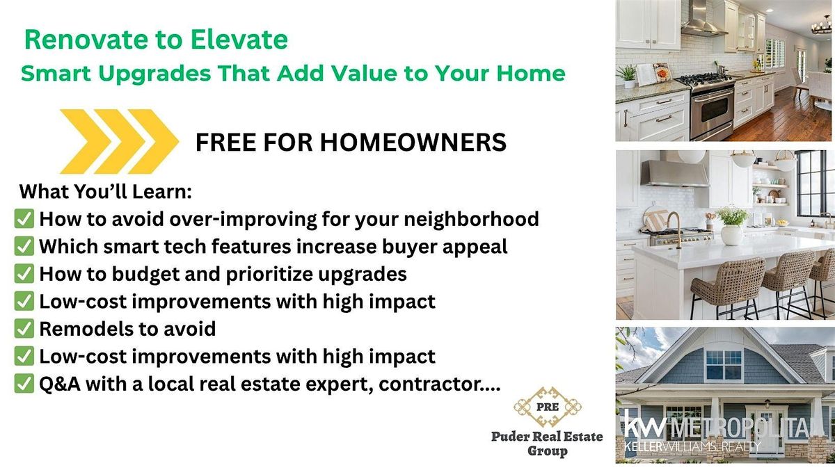 Renovate to Elevate  Smart Upgrades That Add Value to Your Home, 19 July | Event in Houston | AllEvents