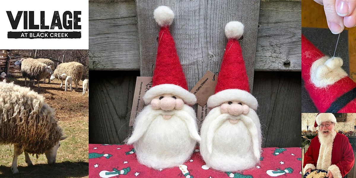 Needle Felt a Santa Ornament Workshop, 22 November | Event in Toronto | AllEvents