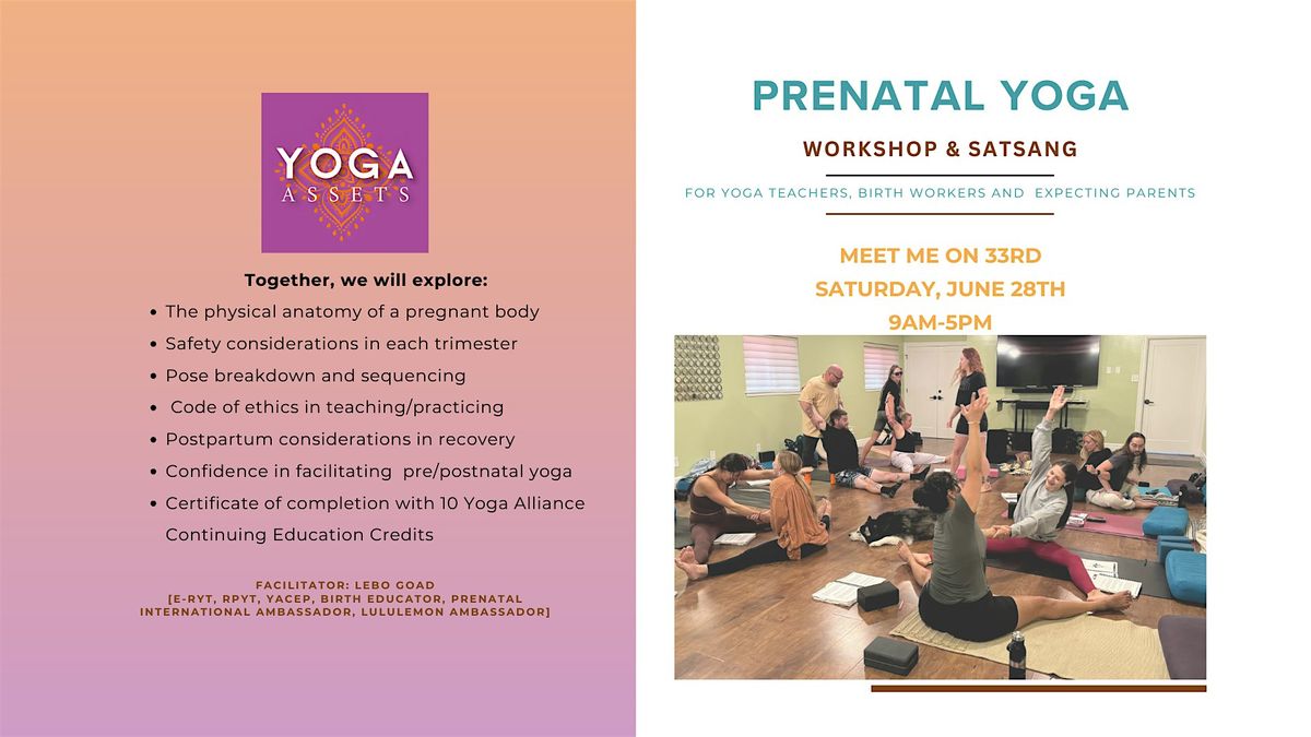 Prenatal Yoga Workshop & Satsang, 28 June | Event in Salt Lake City | AllEvents
