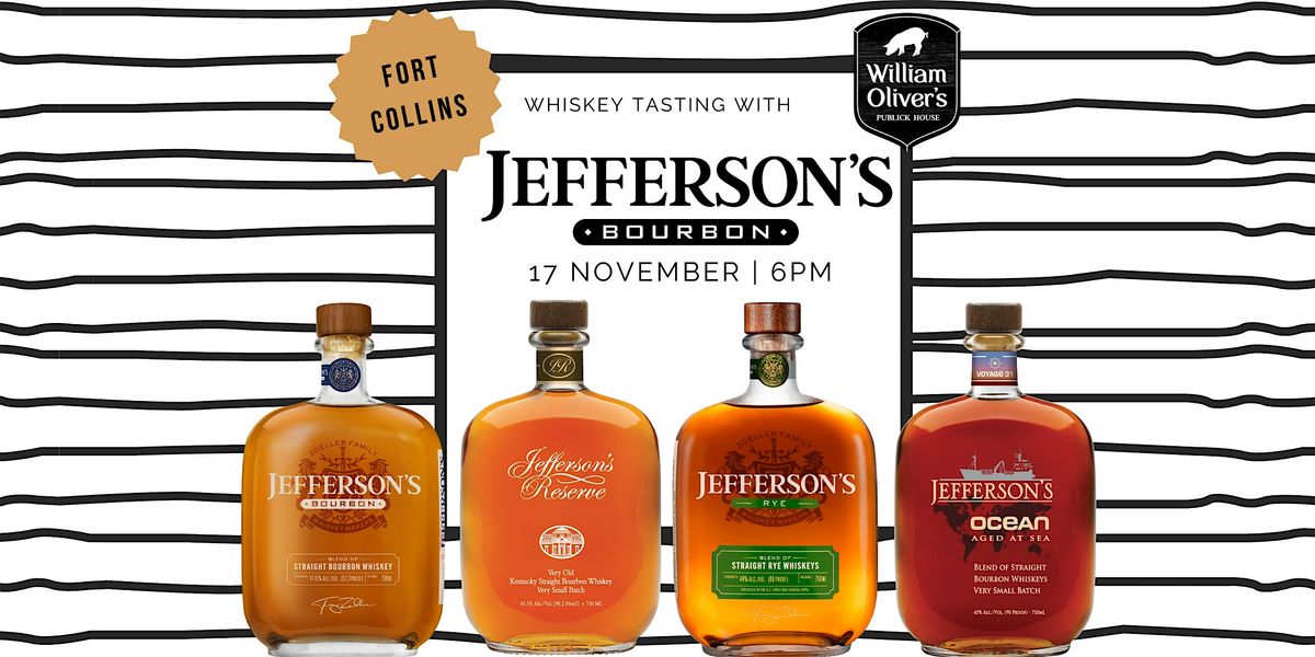 Jefferson Bourbon Whiskey Class, 17 November | Event in Fort Collins | AllEvents