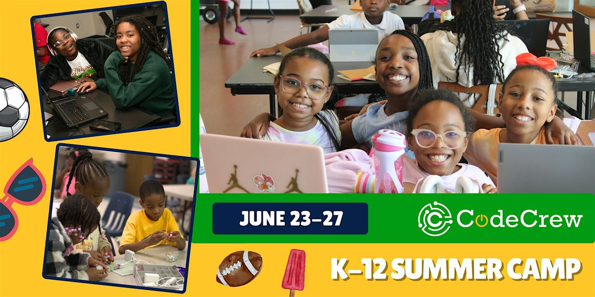 CodeCrew Summer Camp (Week 4: June 23-27), 23 June | Event in Memphis | AllEvents