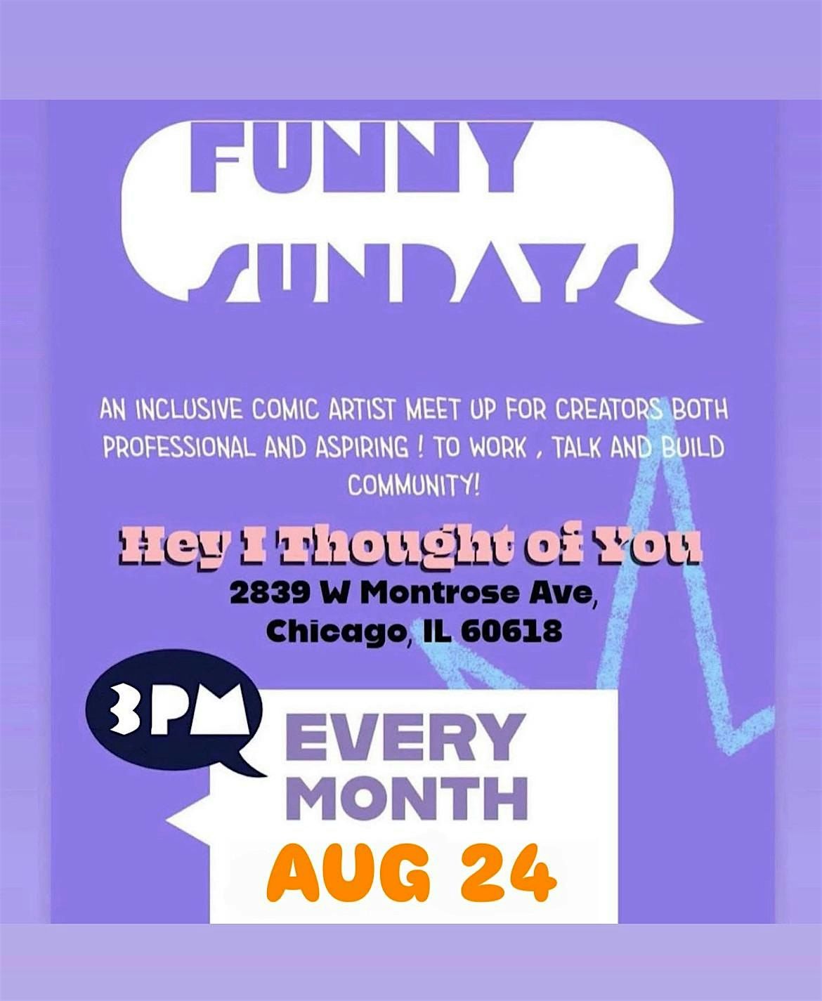 Funny Sundays Comic Drawing Meetup, 24 August | Event in Chicago | AllEvents