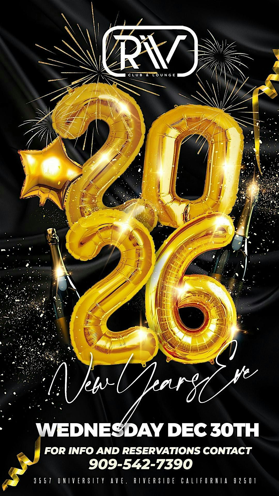 New Years Eve Party at Club Riv 12/30, 30 December | Event in Riverside | AllEvents