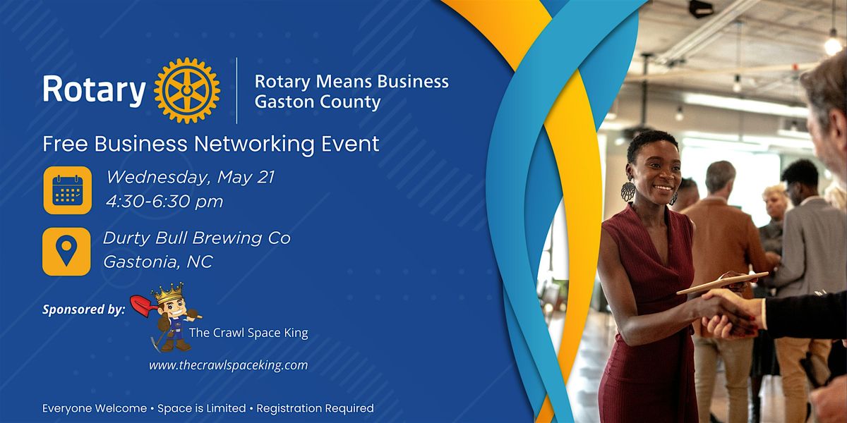 Rotary Means Business Networking Event – Gaston County, 21 May | Event in Gastonia | AllEvents