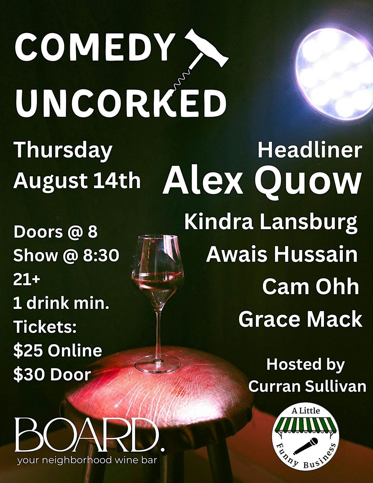 Comedy Uncorked, 14 August | Event in Kittery | AllEvents