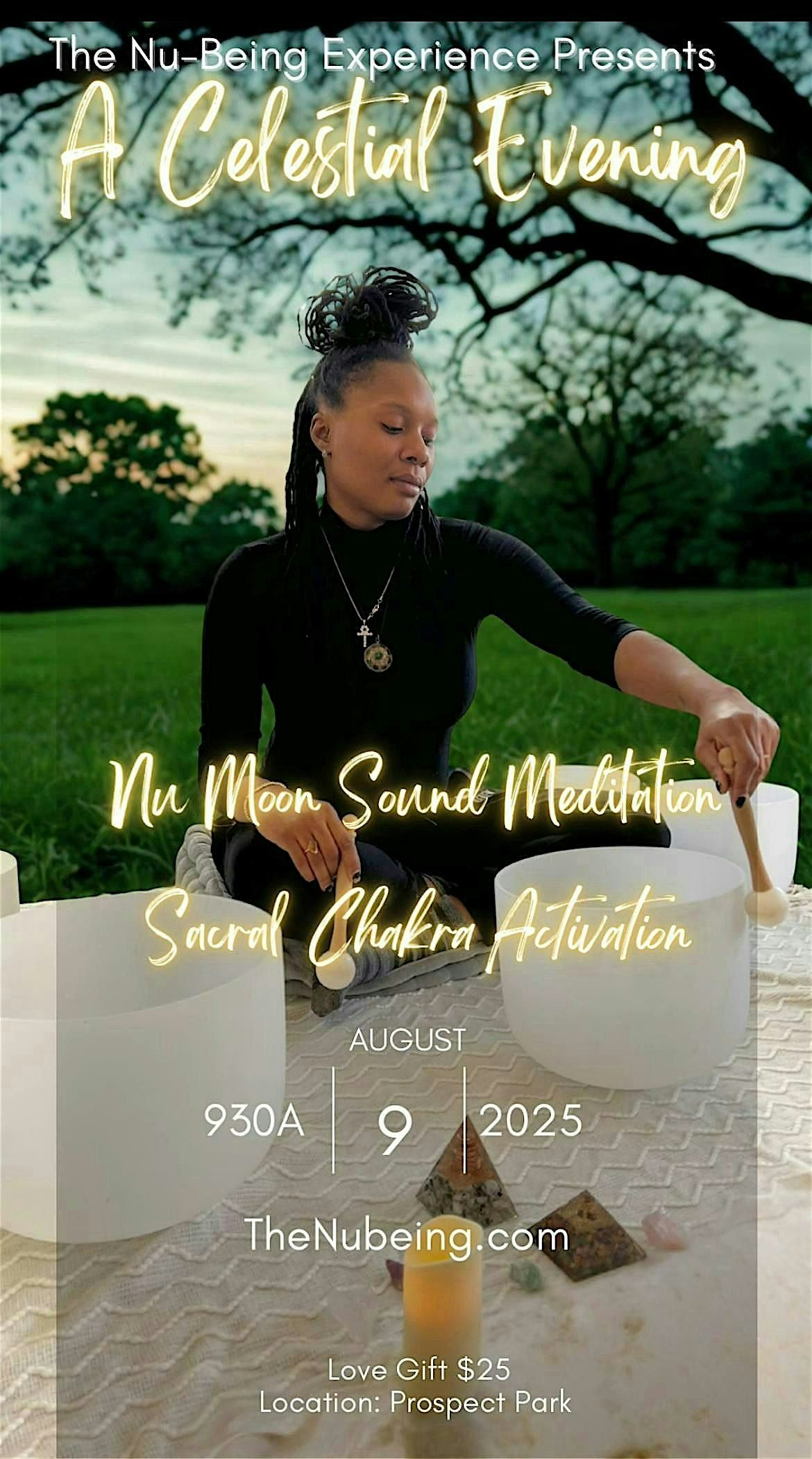 A Celestial Evening Sound Healing Meditation (Sacral Chakra Activation), 9 August | Event in Brooklyn | AllEvents