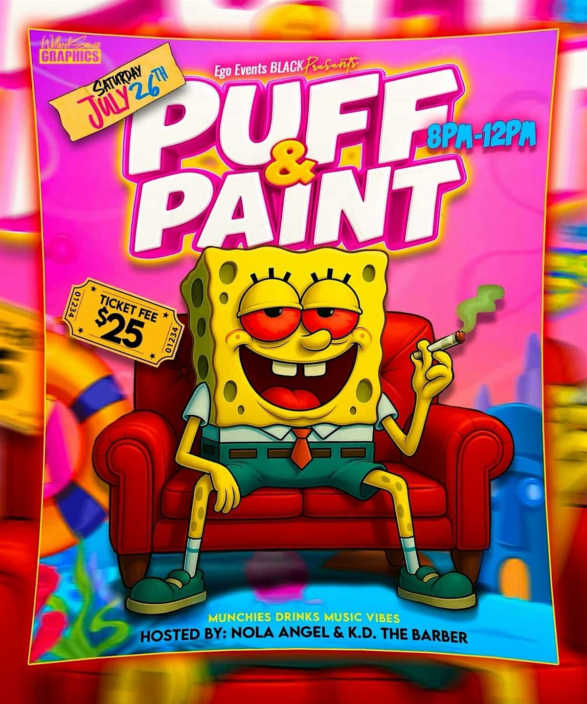 Puff and Paint, 26 July | Event in Stockton | AllEvents