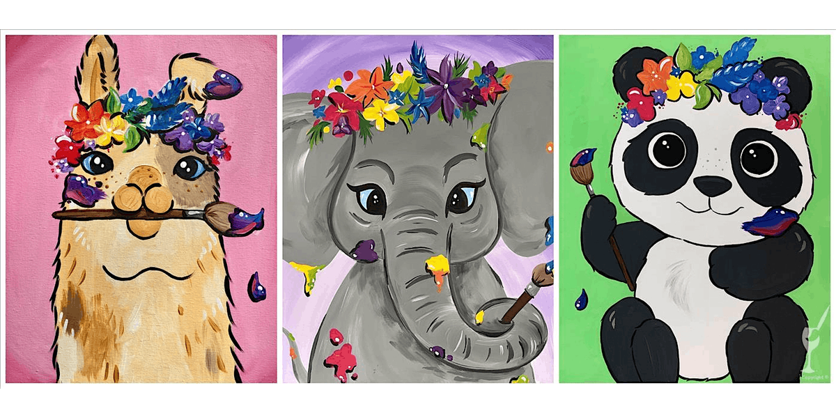 Beautiful Colorful Animals - Paint and Sip in Houston | Classpop!™, 7 August | Event in Houston | AllEvents