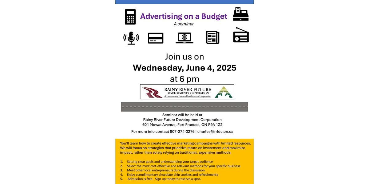 Advertising on a Budget – Free Workshop for Small Businesses | Event in Fort Frances | AllEvents