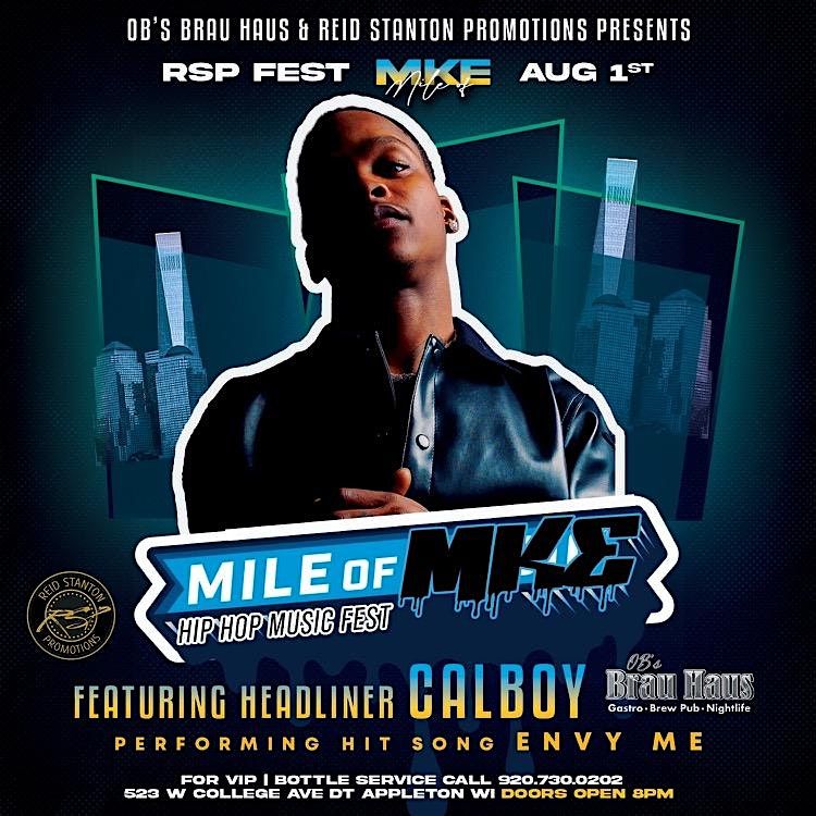 Calboy Live In Appleton, WI (RSP X Mile Of MKE Fest), 1 August | Event in Appleton | AllEvents