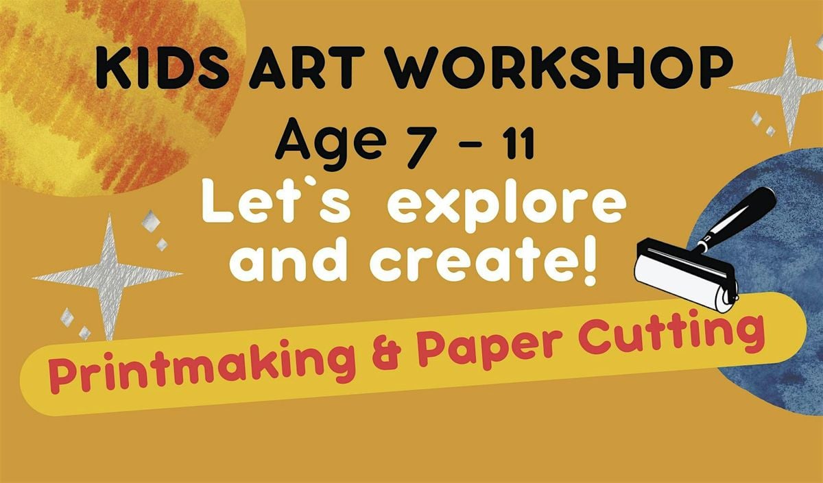 Kids Art Workshop: Printmaking & Paper Cutting (Age 7-11), 18 October | Event in Preston | AllEvents