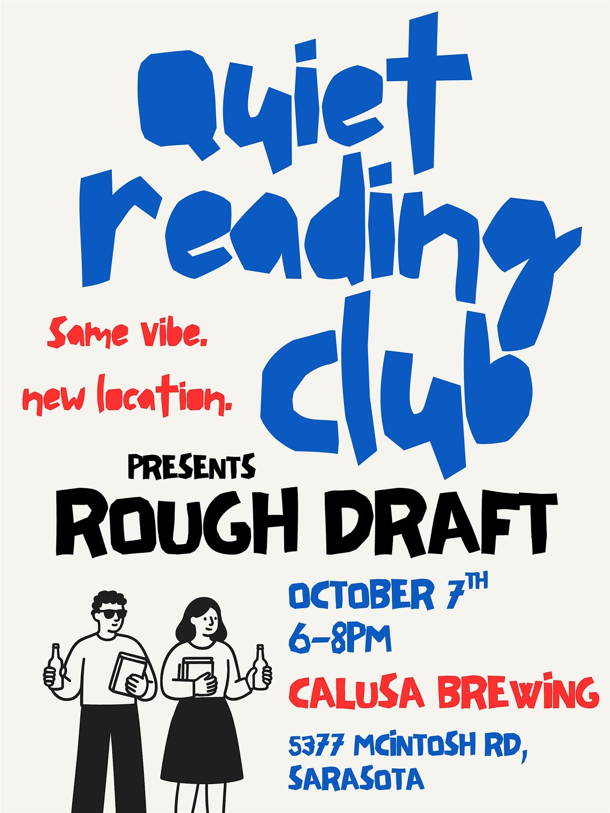 Rough Draft: Quiet Reading Club, 7 October | Event in Sarasota | AllEvents
