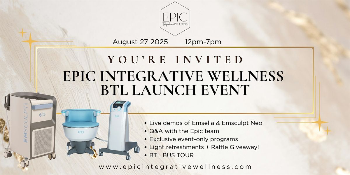 Epic Integrative Wellness: BTL Launch Event, 27 August | Event in Topeka | AllEvents