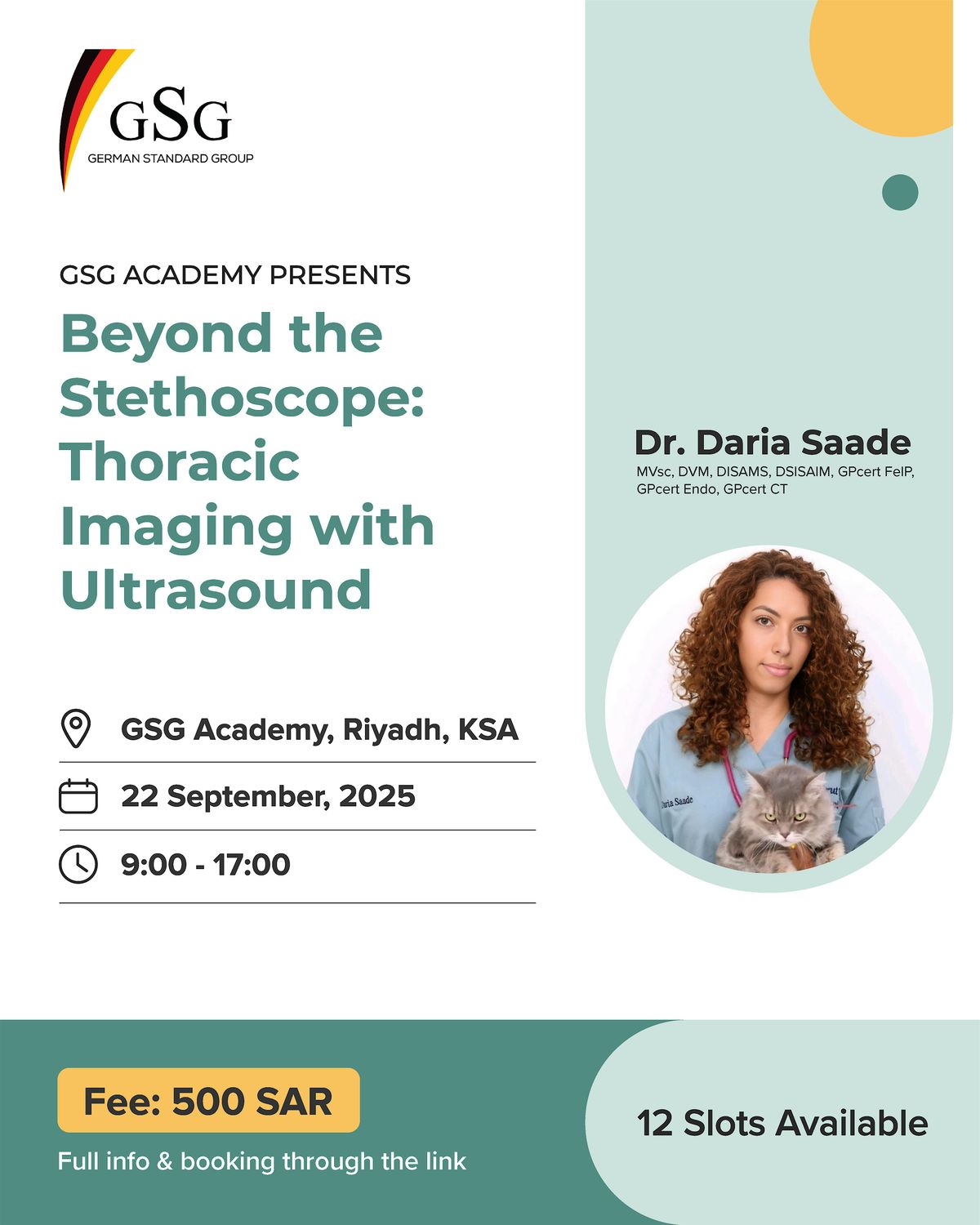 Beyond the Stethoscope: Thoracic Imaging with Ultrasound, 22 September | Event in الرياض | AllEvents