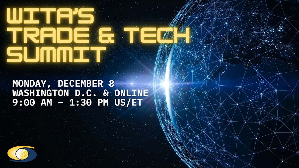Trade & Tech Summit, 8 December | Event in Washington | AllEvents