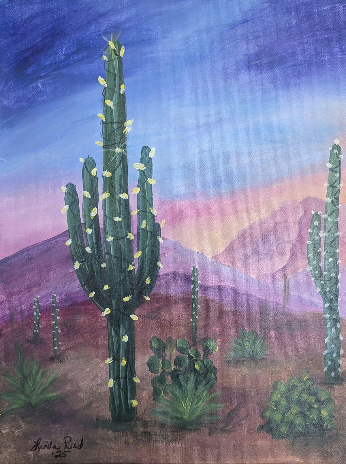 PAINT & SIP -Holiday Saguaro, 5 December | Event in Green Valley | AllEvents