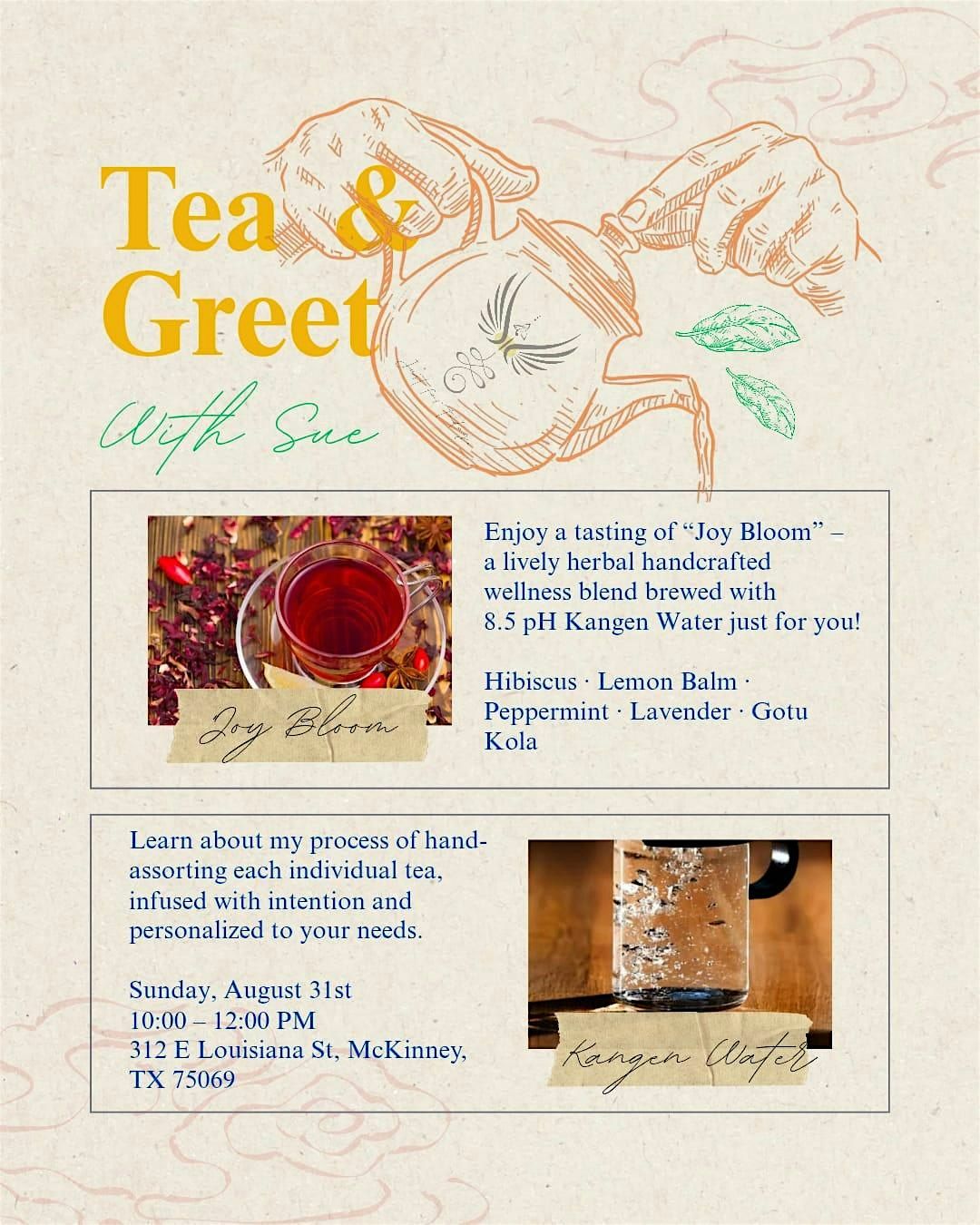 Tea & Chill, 31 August | Event in McKinney | AllEvents