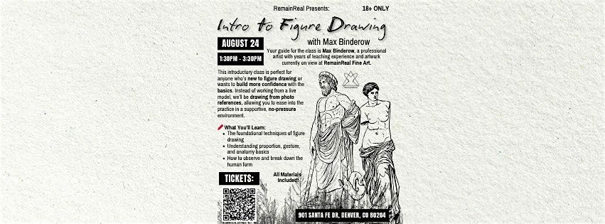 RemainReal Hosts: Intro to Figure Drawing!, 24 August | Event in Denver | AllEvents