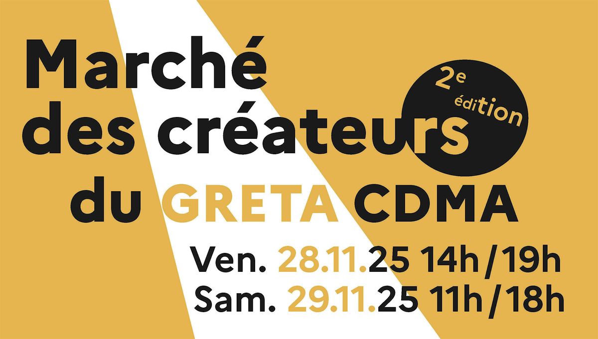 Le marché des créateurs du GRETA CDMA, 28 November | Event in Paris | AllEvents