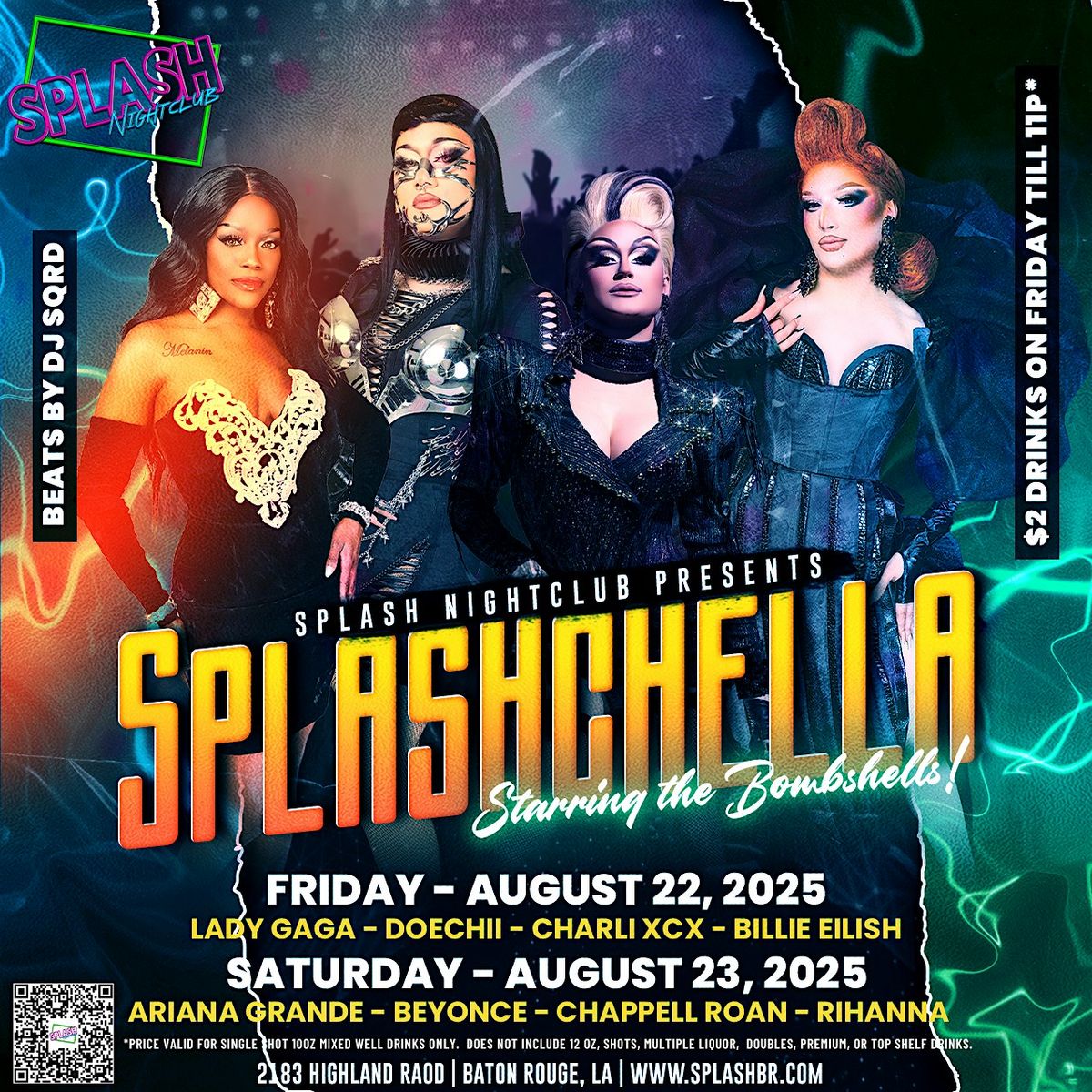 Splashchella - Night 1, 22 August | Event in Baton Rouge | AllEvents