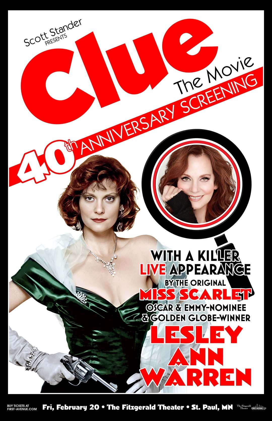 Clue Live Screening with Lesley Ann Warren, 27 February | Event in Tacoma | AllEvents