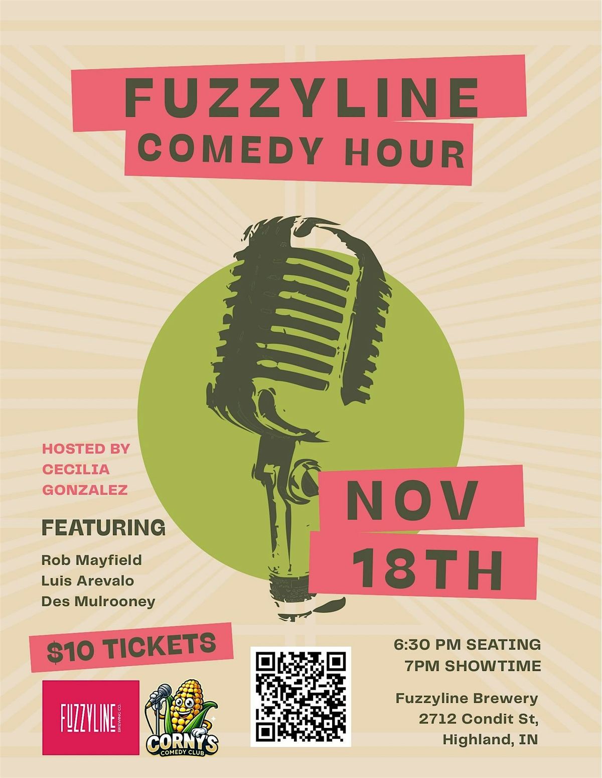 Fuzzyline Comedy Hour, 18 November | Event in Highland | AllEvents