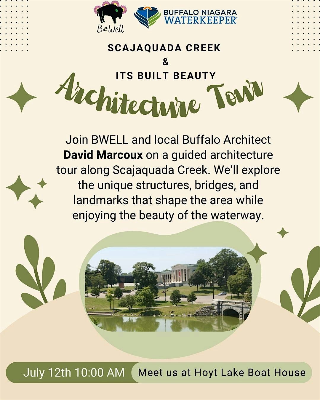Scajaquada Creek & Its Built Beauty Architecture Tour, 12 July | Event in Buffalo | AllEvents