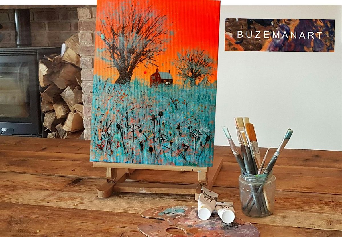 ‘At Winter Dusk’ Painting workshop @a Touch of Craft, Osset, Yorkshire, 27 February | Event in Ossett