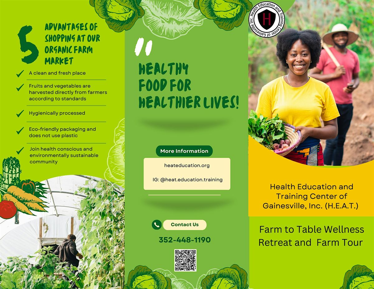 Farm to Table Wellness Retreat and Farm Tour, 24 May | Event in Dunnellon | AllEvents