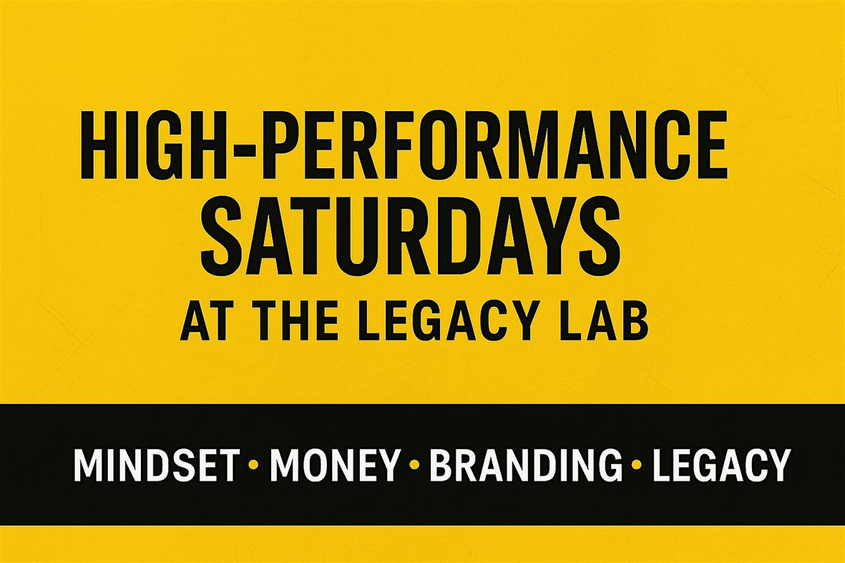High-Performance Saturdays at The Legacy Lab, 13 September | Event in Dallas | AllEvents