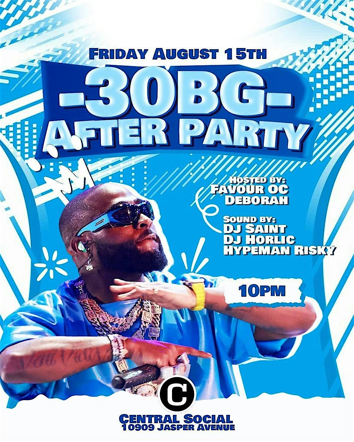 30BG DAVIDO UNOFFICIAL AFTER PARTY, 15 August | Event in Edmonton | AllEvents