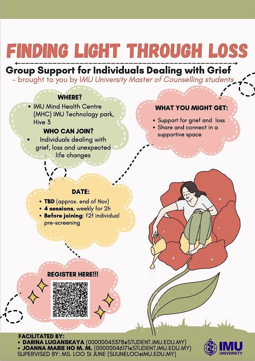 Finding Light Through Loss, 28 November | Event in Kuala Lumpur | AllEvents