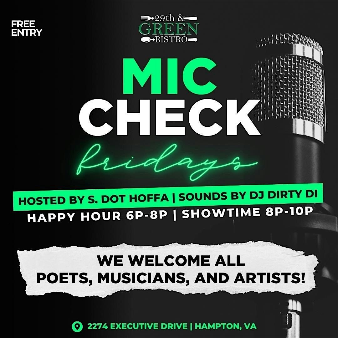 Mic Check Friday's | Event in Hampton | AllEvents