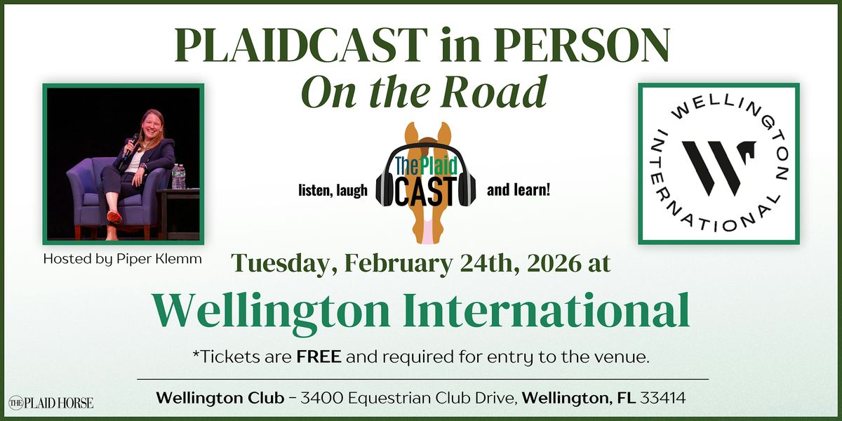Plaidcast in Person at Wellington International, 24 February | Event in Wellington | AllEvents