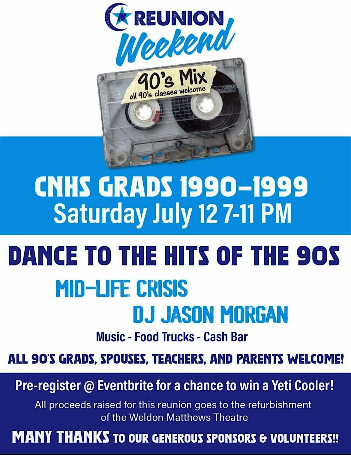 CNHS All ’90s (1990–1999) Reunion – July 12, 2025, 12 July | Event in Florenceville-Bristol | AllEvents