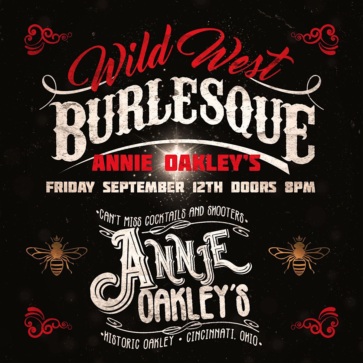 Wild West Burlesque at Annie Oakley's from Queen Bee Cabaret, 12 September | Event in Cincinnati | AllEvents