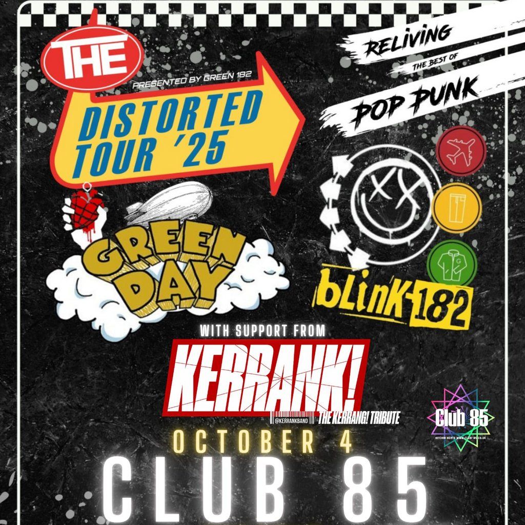GREEN 182 brings 'The Distorted Tour' to Club 85, 4 October | Event in Letchworth | AllEvents